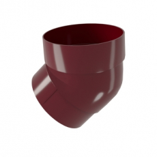 Колено трубы 45 град. ПВХ Grand Line бордо (RAL 3005) - строй база