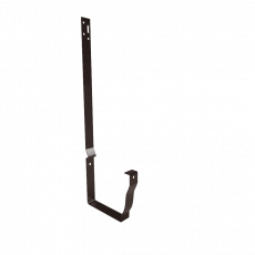 Держатель желоба длинный МЕТАЛЛ ПРОФИЛЬ БЮДЖЕТ 120х86 Ral 8017 - строй база