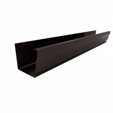 Желоб водосточный МЕТАЛЛ ПРОФИЛЬ БЮДЖЕТ 120х86х3000 Ral 8017 - строй база