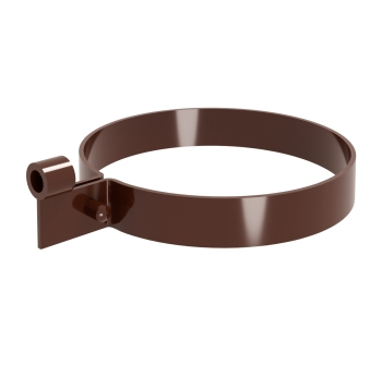 Хомут трубы Lite ПВХ Grand Line шоколадный (RAL 8017) - строй база