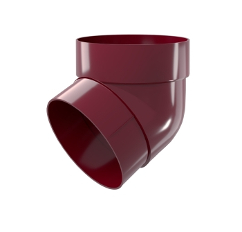Колено трубы 67 град. ПВХ Grand Line бордо (RAL 3005) - строй база