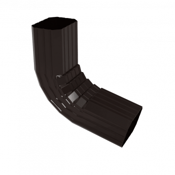 Колено трубы МЕТАЛЛ ПРОФИЛЬ БЮДЖЕТ 76х102 Ral 8017 - строй база